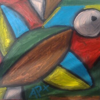 Pittura intitolato "oiseau17.jpg" da Andy Pilgrimm, Opera d'arte originale