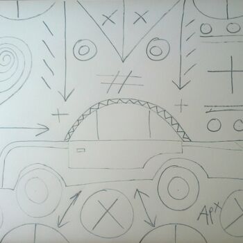 Drawing titled "voiture13.jpg" by Andy Pilgrimm, Original Artwork
