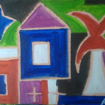 Painting titled "maisons10.jpg" by Andy Pilgrimm, Original Artwork