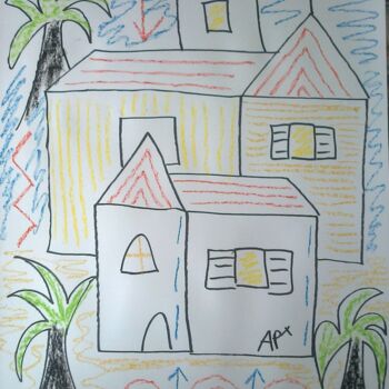 Drawing titled "maisons11.jpg" by Andy Pilgrimm, Original Artwork, Other
