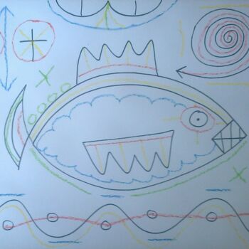 Drawing titled "poisson14.jpg" by Andy Pilgrimm, Original Artwork, Other