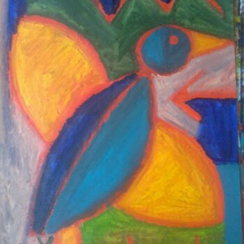 Painting titled "oiseau25.jpg" by Andy Pilgrimm, Original Artwork, Oil