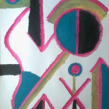 Painting titled "abstrait104.jpg" by Andy Pilgrimm, Original Artwork, Oil