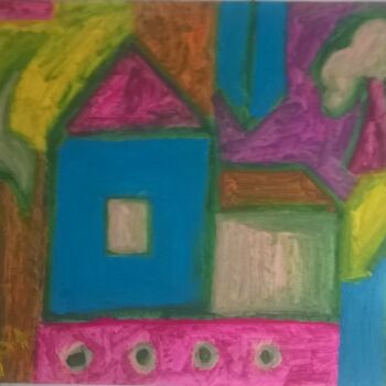 Painting titled "maison14.jpg" by Andy Pilgrimm, Original Artwork, Oil