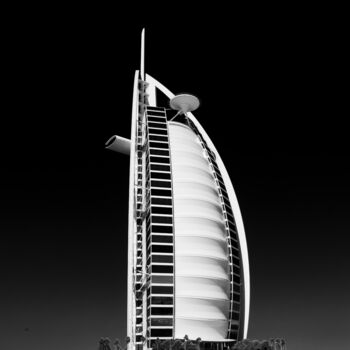 Fotografia zatytułowany „Burj Al Arab Dubai” autorstwa Andy Ridder, Oryginalna praca, Fotografia cyfrowa Zamontowany na Alum…