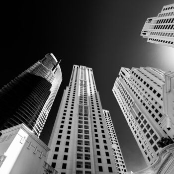 Photography titled "High rise skyscrape…" by Andy Ridder, Original Artwork, Digital Photography Mounted on Aluminium