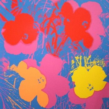 Εκτυπώσεις & Χαρακτικά με τίτλο "Warhol -Flowers" από Andy Warhol, Αυθεντικά έργα τέχνης