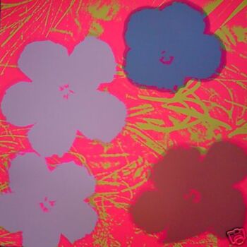 Printmaking titled "Warhol-Flowers" by Andy Warhol, Original Artwork