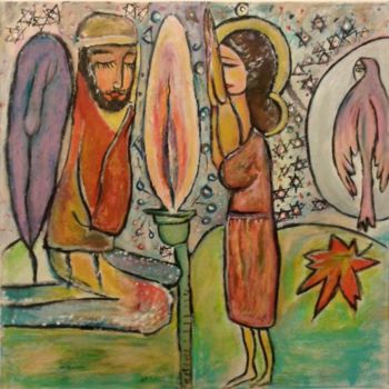 Malarstwo zatytułowany „Prayer for the reun…” autorstwa Anel Gur, Oryginalna praca