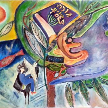 Malarstwo zatytułowany „The tree of Life” autorstwa Anel Gur, Oryginalna praca, Akryl