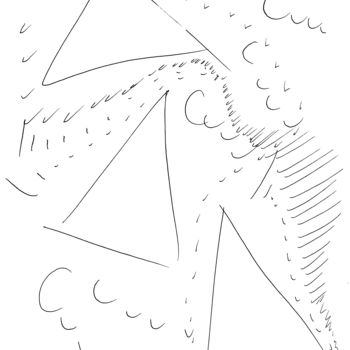 Desenho intitulada "Trigone" por Alâm, Obras de arte originais, Canetac de aerossol