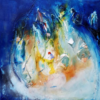 Картина под названием "'A Step Forward'/oi…" - Aneta Barglik, Подлинное произведение искусства, Масло