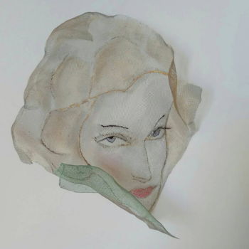 제목이 "Woman portrait Livi…"인 조형물 Anetta Hayat로, 원작, 금속