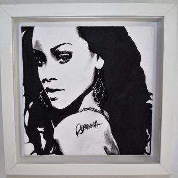 Painting titled "Rihanna" by Anaïs Debove, Original Artwork, Acrylic