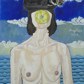 "La fiancée du parra…" başlıklı Tablo Angélique Bègue tarafından, Orijinal sanat, Zamklı boya