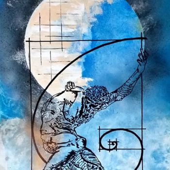 Painting titled "ATLAS" by Stephane Roze, Original Artwork, Acrylic