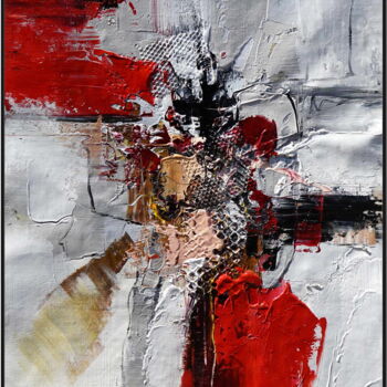 Malerei mit dem Titel "Phoenix Rising I" von Angel Chau, Original-Kunstwerk, Acryl