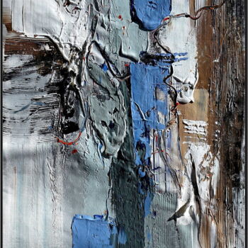 Картина под названием "Vivid Undertows" - Angel Chau, Подлинное произведение искусства, Акрил Установлен на Деревянная рама…