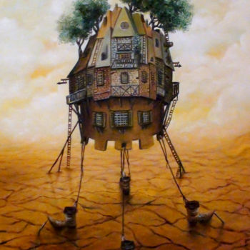 Картина под названием "На распутьи" - Анжелика Ягодина, Подлинное произведение искусства, Масло