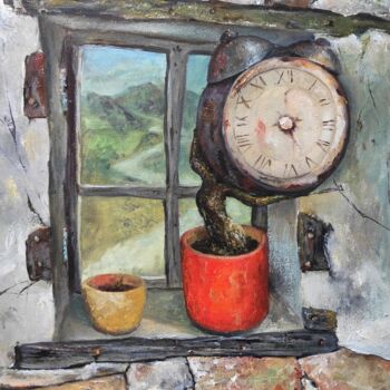 Pintura titulada "Потерянное время" por Anzhelika Iagodina, Obra de arte original, Oleo Montado en Otro panel rígido