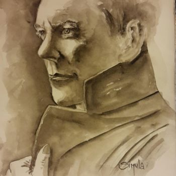 Painting titled "Monocromatico" by Angela, Original Artwork, Watercolor