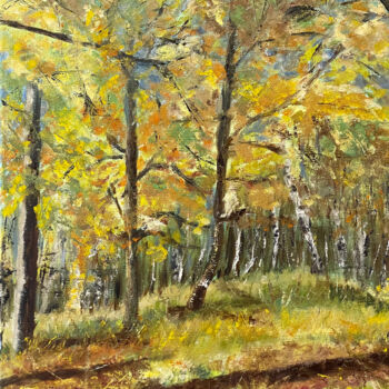 Pintura intitulada "Herbst im Todter Mo…" por Angela Sommer, Obras de arte originais, Óleo Montado em Armação em madeira