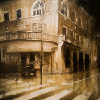 绘画 标题为“Night In Dubrovnik” 由Angela Suto, 原创艺术品, 油
