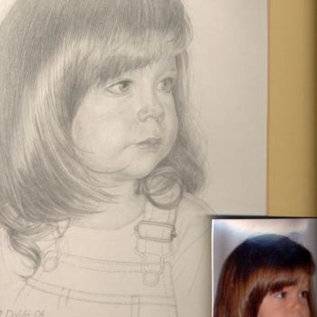 Drawing titled "Portrait, pencil dr…" by Drawing, Original Artwork