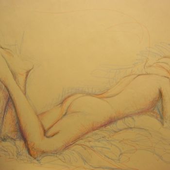 Painting titled "Studio di nudo in r…" by Angela Manfredi, Original Artwork