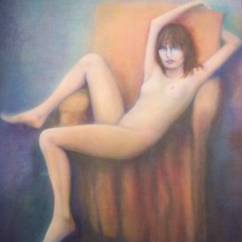 Painting titled "Eros; j' te vurria…" by Angela Manfredi, Original Artwork