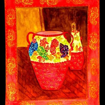 Painting titled "Tuscan Vase" by Angela Nori, Original Artwork