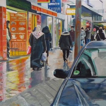 Painting titled "Badstraße" by Angela Selders-Kanthak, Original Artwork, Oil