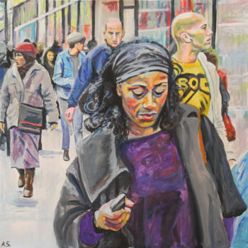"Brixton" başlıklı Tablo Angela Selders-Kanthak tarafından, Orijinal sanat, Petrol