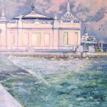 Painting titled "palacete santander" by Martin, Original Artwork, Oil