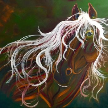 Painting titled "Majestic" by Angelia Fine Art, Original Artwork, Oil