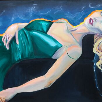 Картина под названием "Выгорание" - Angelica Doroshina (ANG), Подлинное произведение искусства, Масло