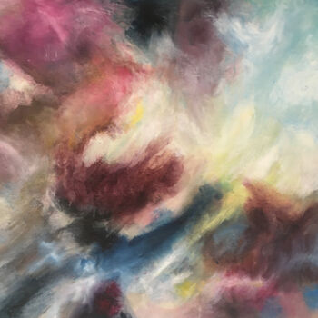 Peinture intitulée "Dreamy sky" par Angelica Fom, Œuvre d'art originale, Huile
