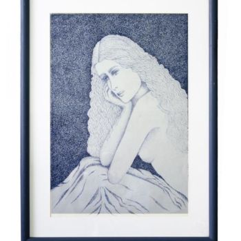 Desenho intitulada "Saudade" por Angelica Trompieri, Obras de arte originais, Tinta