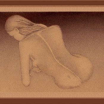 Rysunek zatytułowany „mulher de areia” autorstwa Angelica Trompieri, Oryginalna praca, Inny