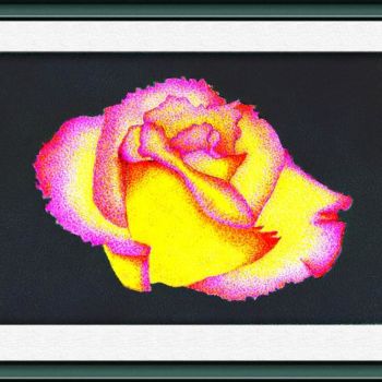 Desenho intitulada "A rosa" por Angelica Trompieri, Obras de arte originais, Outro