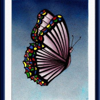 제목이 "borboleta multicolo…"인 그림 Angelica Trompieri로, 원작, 다른
