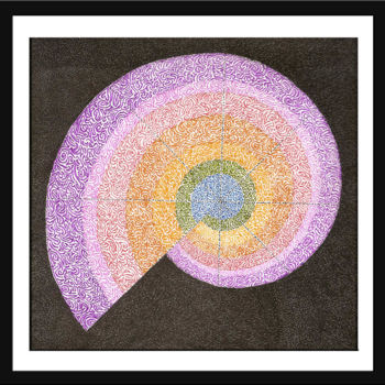 Рисунок под названием "Espiral do tempo" - Angelica Trompieri, Подлинное произведение искусства