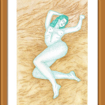 Disegno intitolato "sonhos1.jpg" da Angelica Trompieri, Opera d'arte originale, Inchiostro