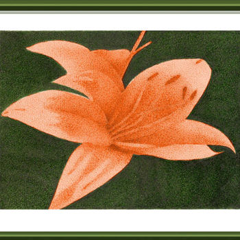 Dibujo titulada "flor-dos-sonhos.jpg" por Angelica Trompieri, Obra de arte original, Tinta