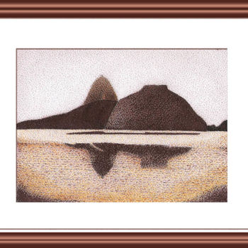 Рисунок под названием "praia-da-urca1.jpg" - Angelica Trompieri, Подлинное произведение искусства
