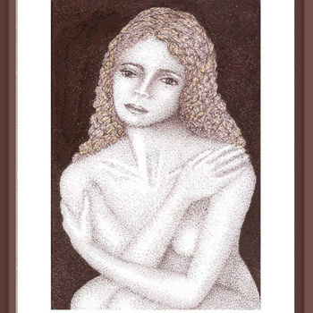 Disegno intitolato "tristeza.jpg" da Angelica Trompieri, Opera d'arte originale
