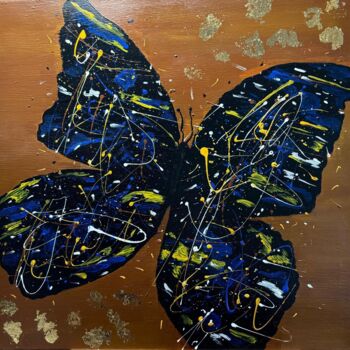 Painting titled "Butterfly" by Angelika Hofbeck, Original Artwork, Acrylic