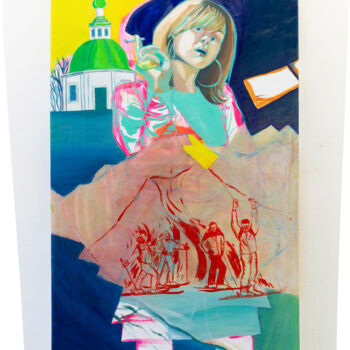 Картина под названием "Nastia" - Angelina Pavlova, Подлинное произведение искусства, Масло