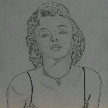 Drawing titled "Portrait Aux Crayon…" by Angelino Campigotto, Original Artwork, Pencil