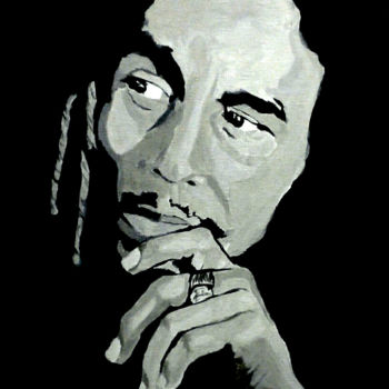 Pintura titulada "Bob Marley" por Angie., Obra de arte original